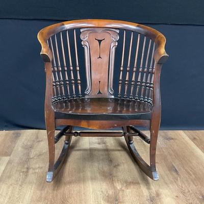 Antique Windsor Style Rocking Chair