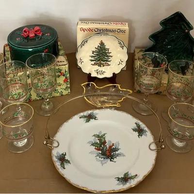Spode, Mikasa and Other Vintage Christmas Glassware