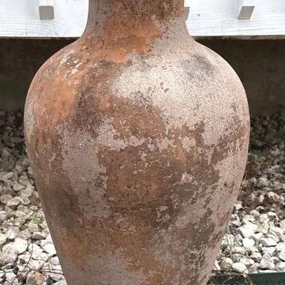 Tall, lightweight cement planter/outdoor vase 