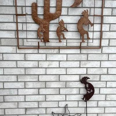 Southwestern style, outdoor metal art 