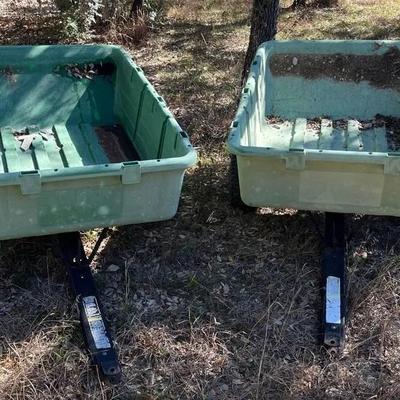 Pair of John Deere 10P Dump Carts