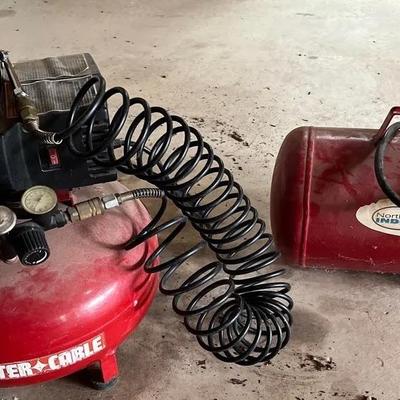 Porter Cable Pancake Air Compressor with 5 Gal Air Tank
