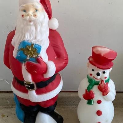 Vintage Blow Mold Christmas Decor