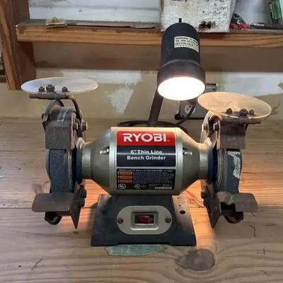 RYOBI 6”Thin Line Bench Grinder 