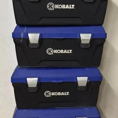 4 Kobalt Toolboxes 