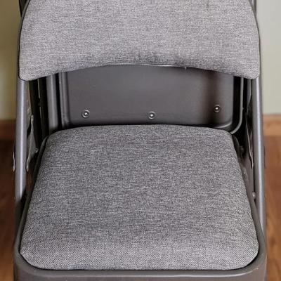 Gray Padded Folding Chairs