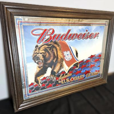 Vintage Budweiser Salutes U.S. Coast Guard Mirror