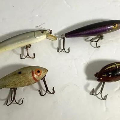 Four Vintage Fishing Lures