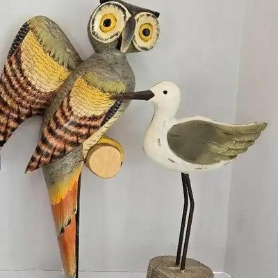 Carved Bird Figurines