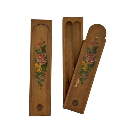 Hand Crafted Antique Pencil Boxes