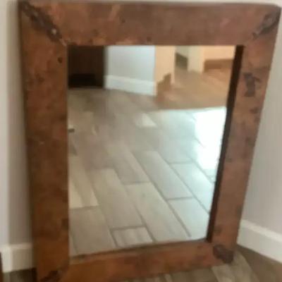 Copper Framed Mirror