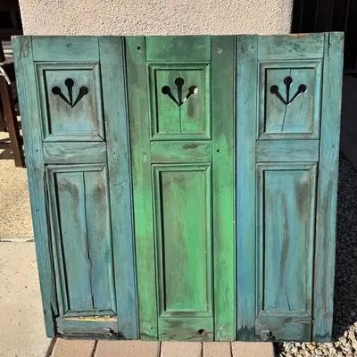 Rustic Wooden Painted Hanging Wall Decor 