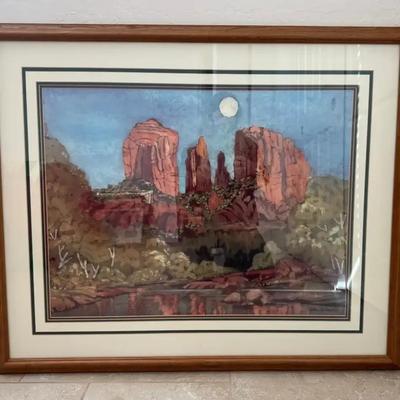 "Red Rock Crossing" Artwork by Anna M. Balentine