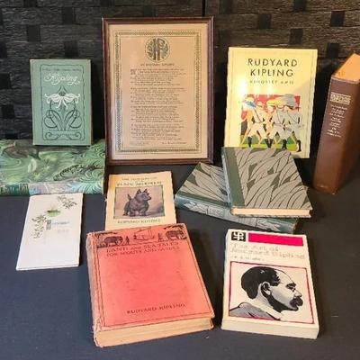 Vintage And Modern Rudyard Kipling Children's Books, Victorian Ephemera, Etc