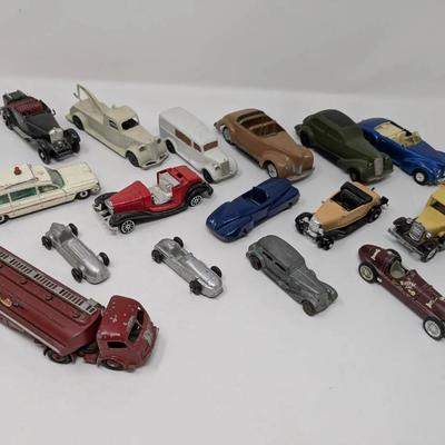 Vintage Metal + Wooden (?) Cars