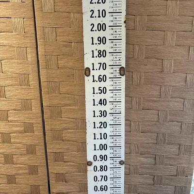 Metal Flood Gauge Sign  