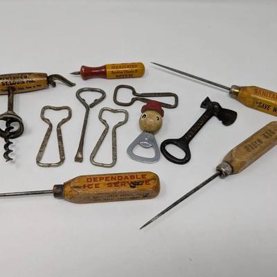 Vintage Bottle Openers + Ice Picks