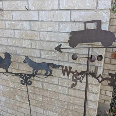 2 Metal Weathervanes  