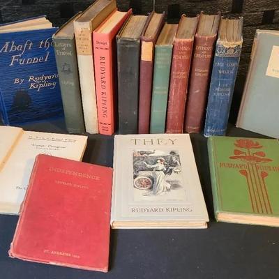 Antique/Rare Rudyard Kipling Books - MANY 1st Editions