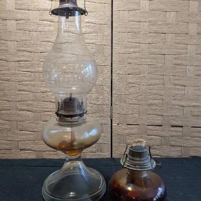 2 Oil Lamps 