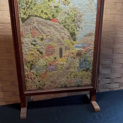 Needlepoint Screen 