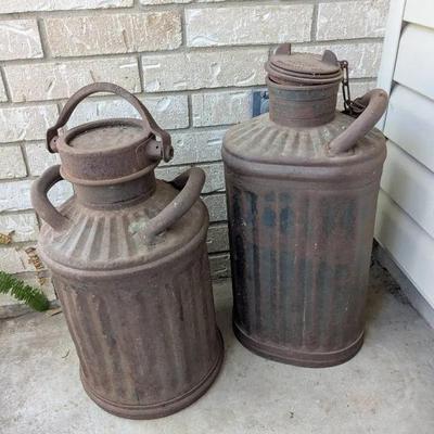 Antique (?) Oil Cans 