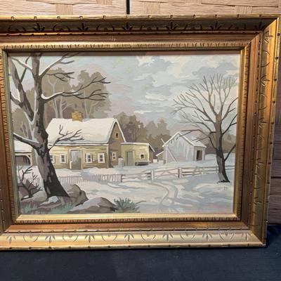 Paint By Number In Gold Frame 