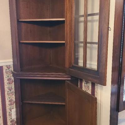 Solid Wood Johan Wulfers Mid-century Corner Cabinet From Heerhugowaard, Holland