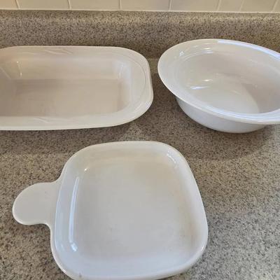 Corning Ware Casual Elegance Open Roaster, Casserole Dish, Grab It Plate