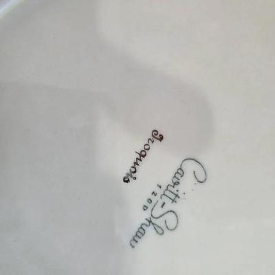 Vintage.S. George Cavitt-Shaw Iroquois Red Oval Serving Platter