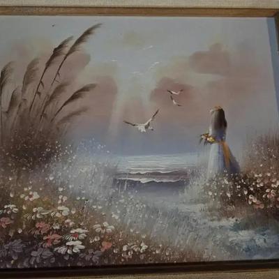 Vintage Floral Oil Painting