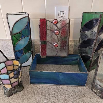 Stainless Glass Decor Lot 1