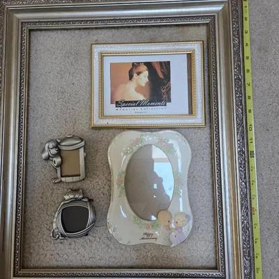 Set Of 5 Picture Frames And Precious Moments Frame