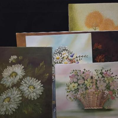 Floral Paintings On Canvas Without Frames