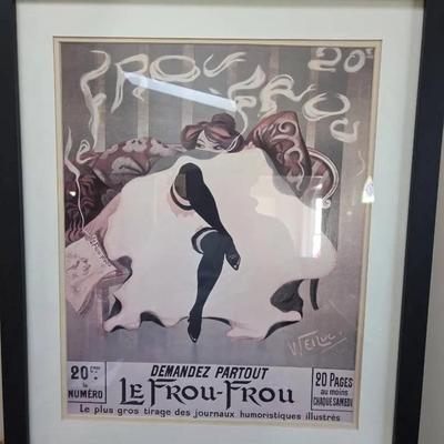 Art Print Le Frou-Frou 22x26 With Frame