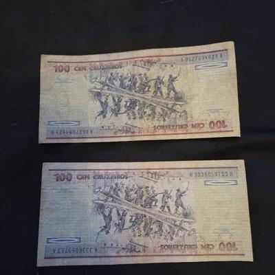 Brazilian 100 Cruzeiros