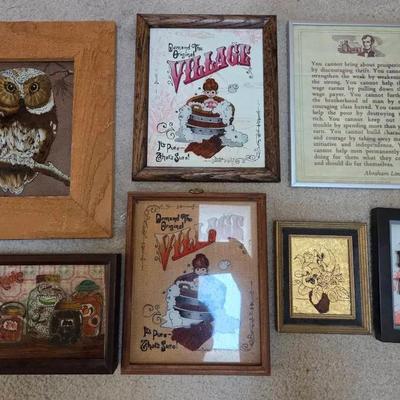 Art On Glass Prints 7 Pieces