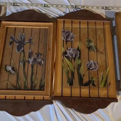 Glass Art On Wood