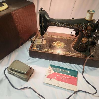 Antique Singer Sewing Machine - It Works! See Video