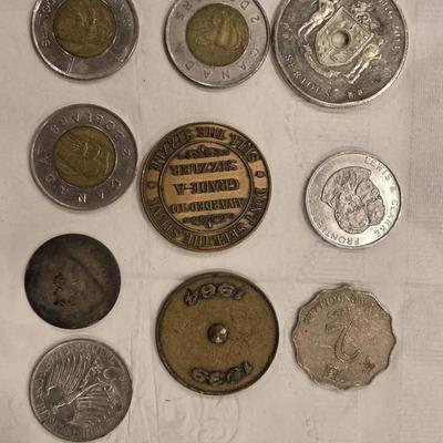 Canadian "Toonies", Elmer Wheeler Sales Training, St. Christopher Token And More