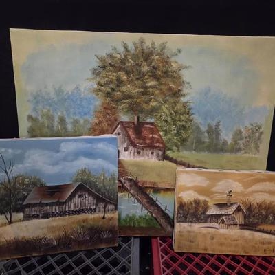 Rustic Barns and Countryside Scenes