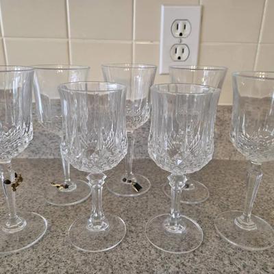 7 Piece Crystal Wine Glass Set