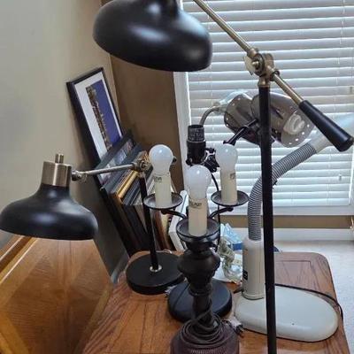 Set Of 6 Lamps Bith Table And Floor Lamps