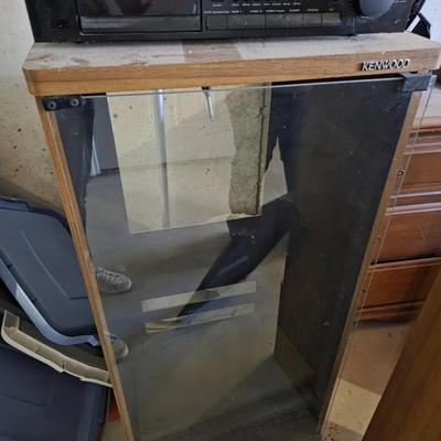 Kenwood Stereo Control Amplifier With 2 Speakers And  Shelf