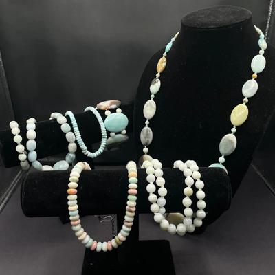 Jay King & More Light Blues - Agate, Amazonite, Aquamarine & More
