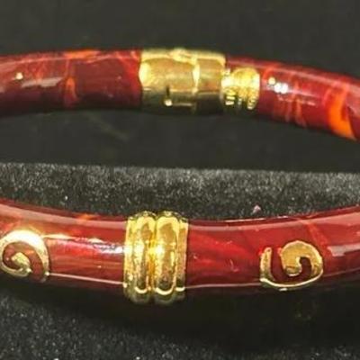 Vintage Flli Menegatti Enamel Bracelet 