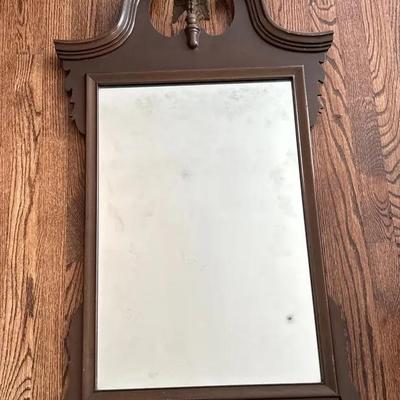 Chippendale Style Wall Mirror With Eagle Detailing