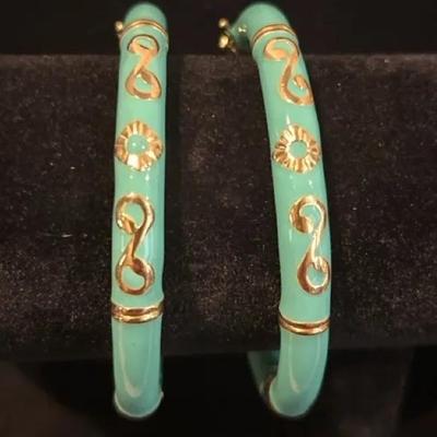 Vintage 925 Italy Enamel Bracelets
