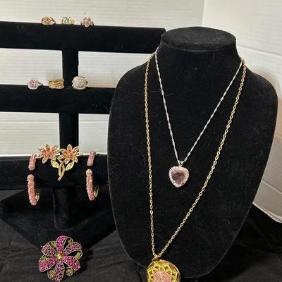 Pink And Green Bling