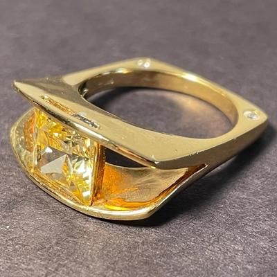 Vintage Citrine Cocktail Ring